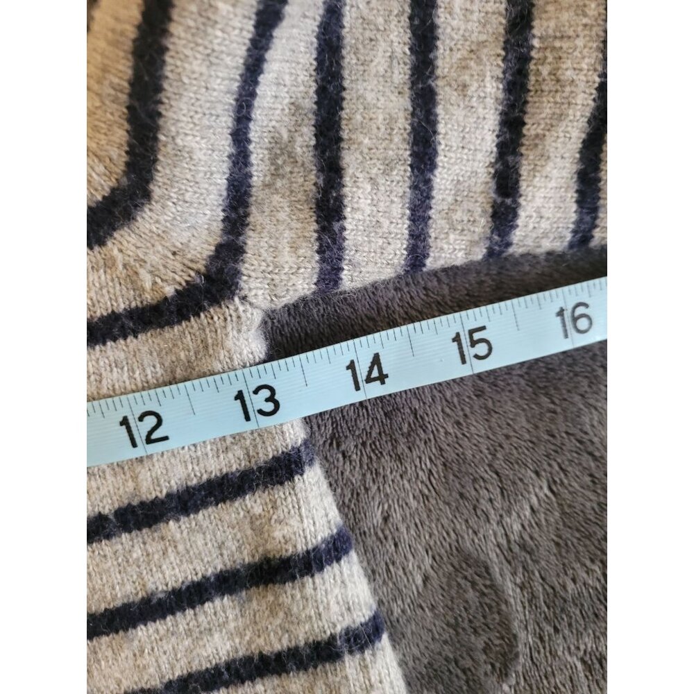 Deux Par Deux Boys Striped Cardigan Sweater Size 6 French Wool comfort - Picture 2 of 4